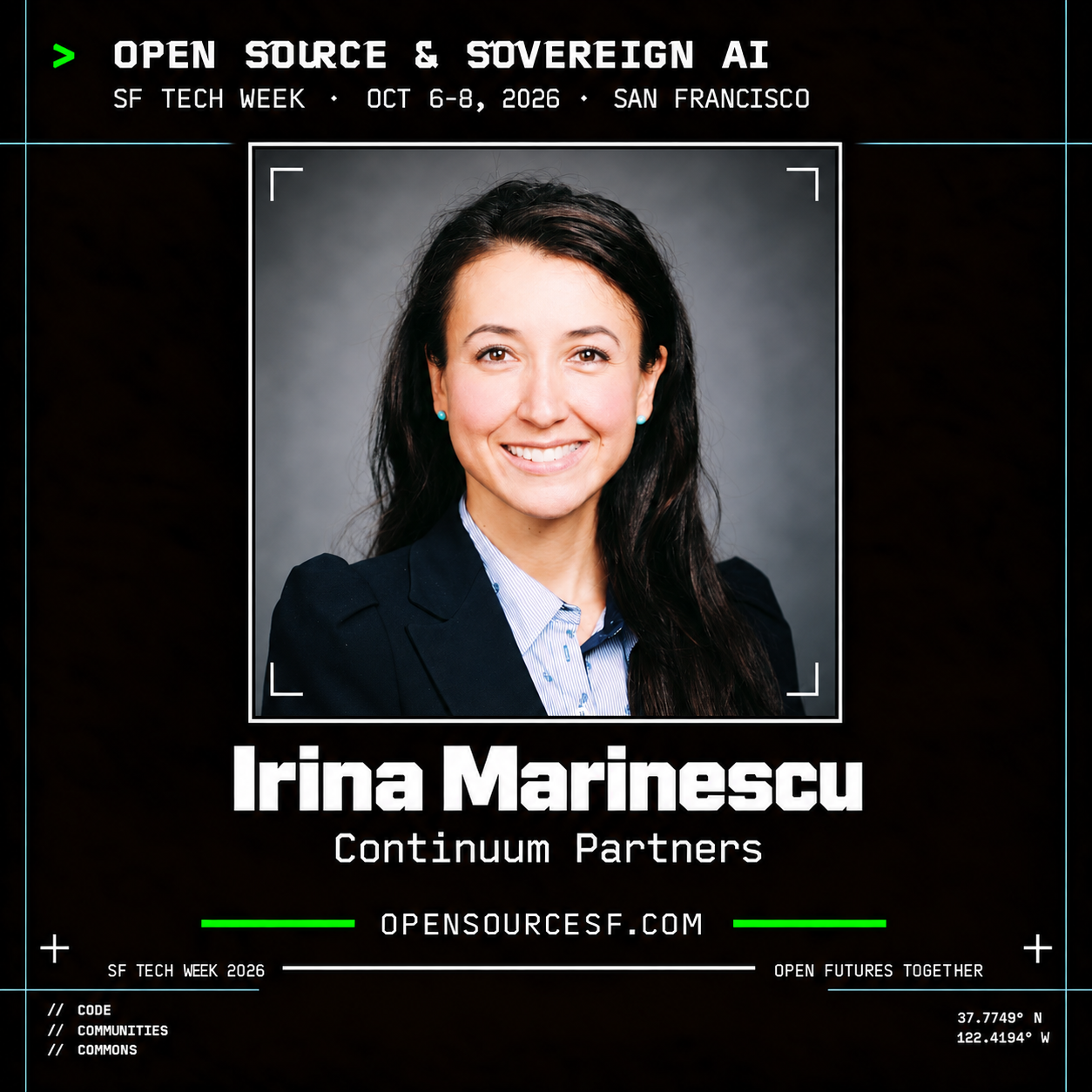 Irina Marinescu speaker card