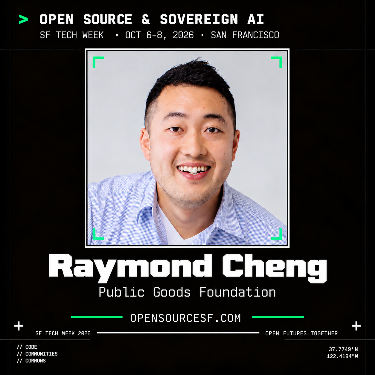 Raymond Cheng speaker card