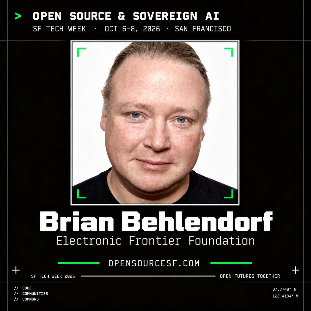 Brian Behlendorf speaker card