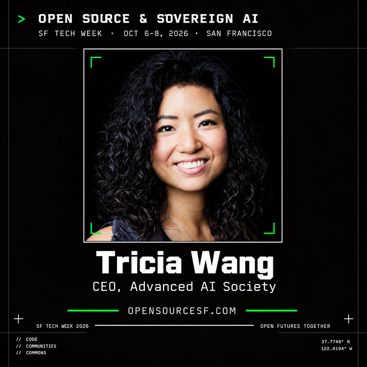 Tricia Wang speaker card