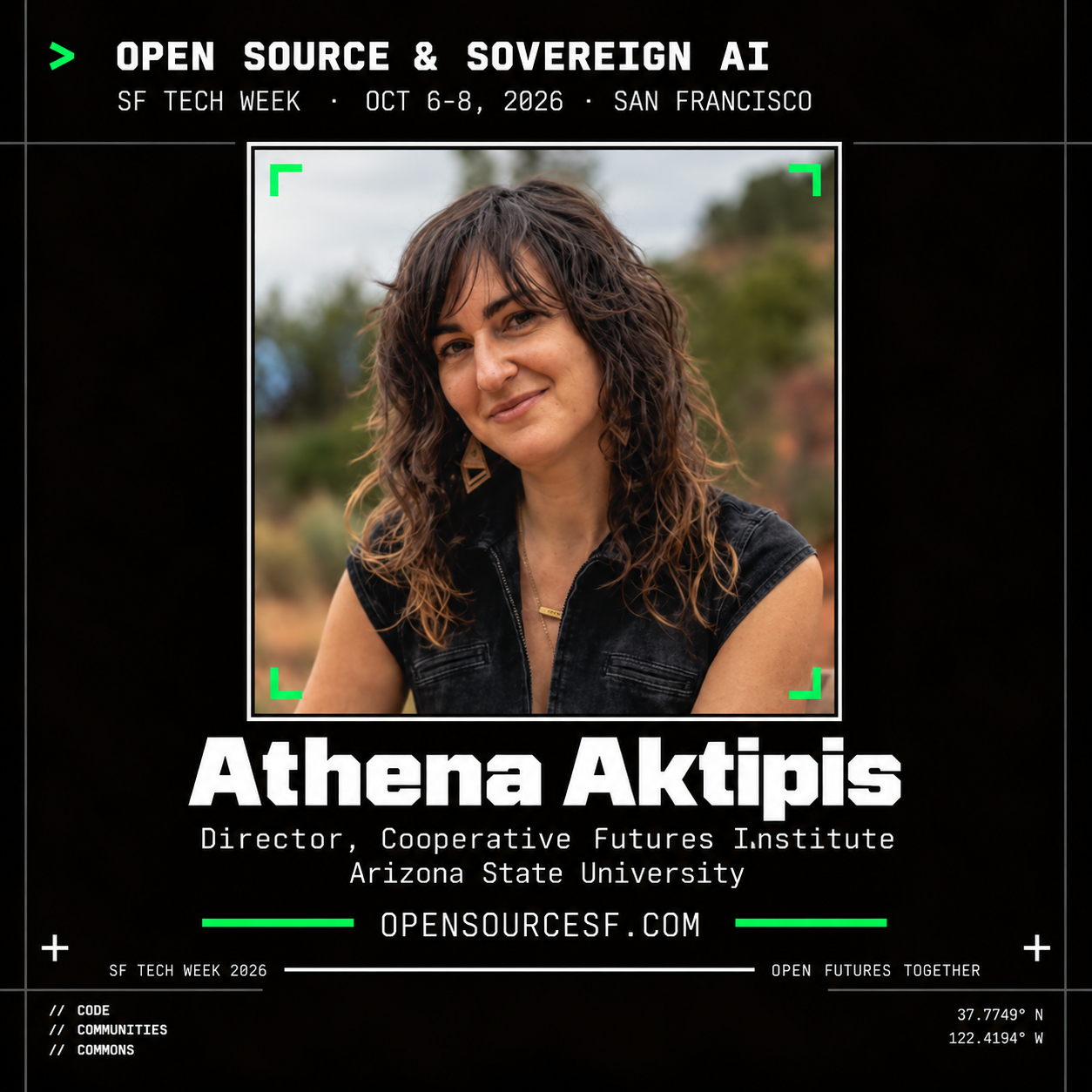Athena Aktipis speaker card