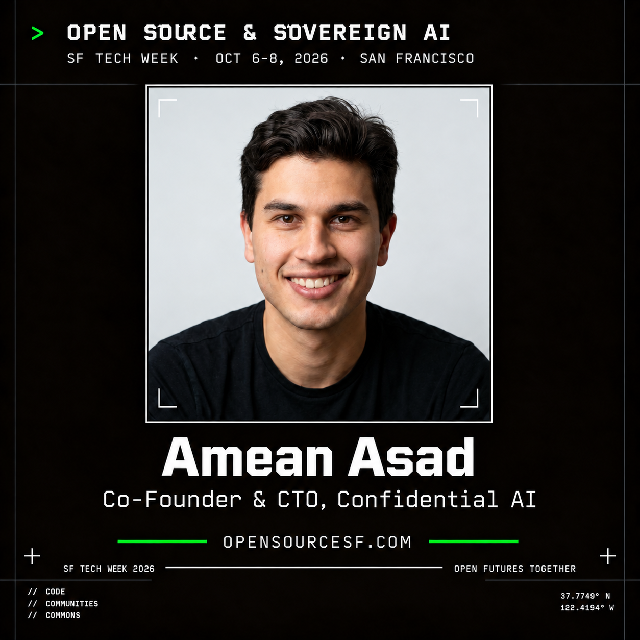 Amean Asad speaker card